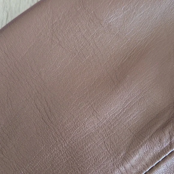 Women's Leather Exotica Brown Leather Blazer.  Perfect Shade Of Brown! 🟤 Small - Picture 2 of 10